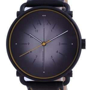 Armani Exchange Rocco Grey Dial Leather Quartz AX2904 Mens Watch