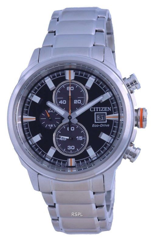 Citizen Chronograph Black Dial Eco-Drive CA0730-85E 100M Mens Watch