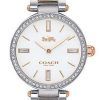 Coach Park Crystal Accents Two Tone Stainless Steel Quartz 14503101 Womens Watch
