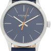 Coach Baxter Blue Dial Leather Strap Quartz 14602394 Mens Watch