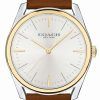 Coach Preston Silver Dial Leather Strap Quartz 14602481 Mens Watch