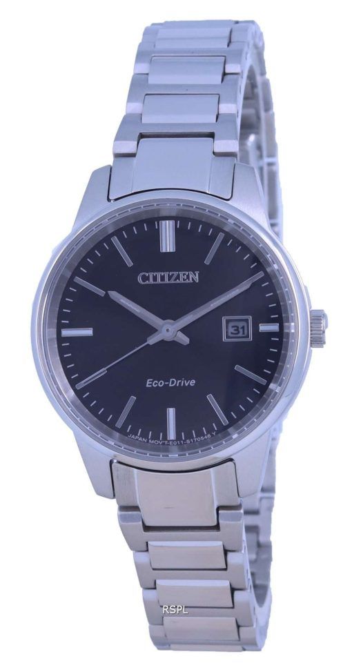 Citizen Classic Contemporary Elegant Black Dial Eco-Drive EW2591-82E 50M Womens Watch