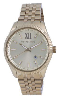 Michael Kors Lexington Gold Dial Quartz MK8857 Mens Watch