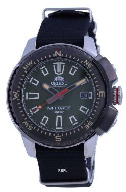 Orient M-Force Green Dial Stainless Steel Automatic Divers RA-AC0N03E10B 200M Mens Watch