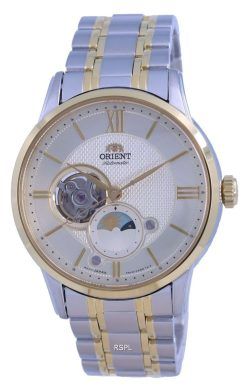 Orient Classic Sun  Moon Open Heart Automatic RA-AS0007S10B Mens Watch