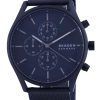 Skagen Holst Black Dial Chronograph Stainless Steel Quartz SKW6651 Mens Watch
