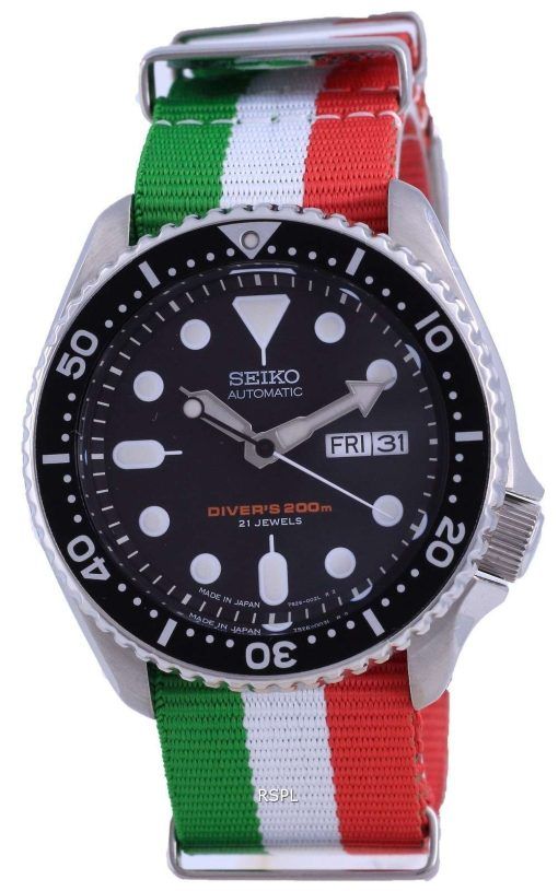 Seiko Automatic Divers Japan Made Polyester SKX007J1-var-NATO23 200M Mens Watch