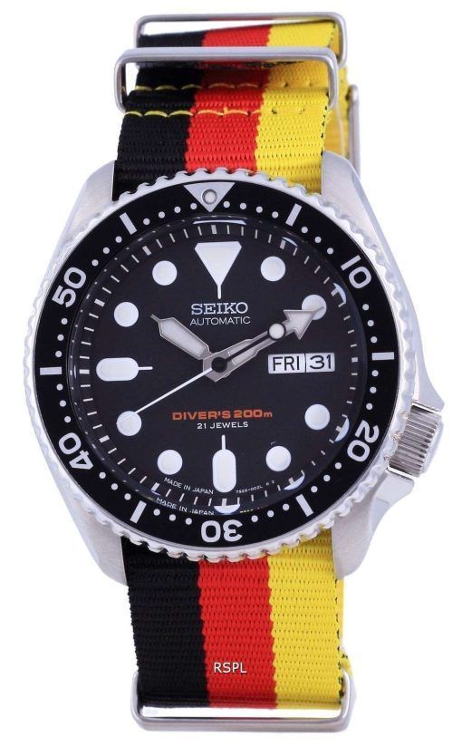 Seiko Automatic Divers Japan Made Polyester SKX007J1-var-NATO26 200M Mens Watch