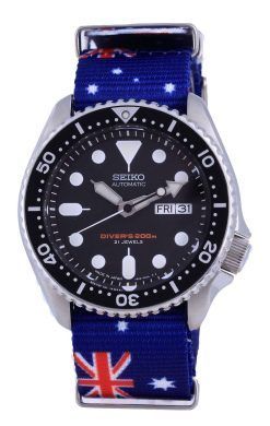 Seiko Automatic Divers Japan Made Polyester SKX007J1-var-NATO30 200M Mens Watch