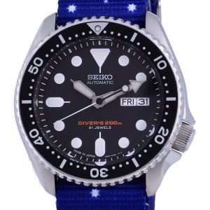 Seiko Automatic Divers Japan Made Polyester SKX007J1-var-NATO30 200M Mens Watch