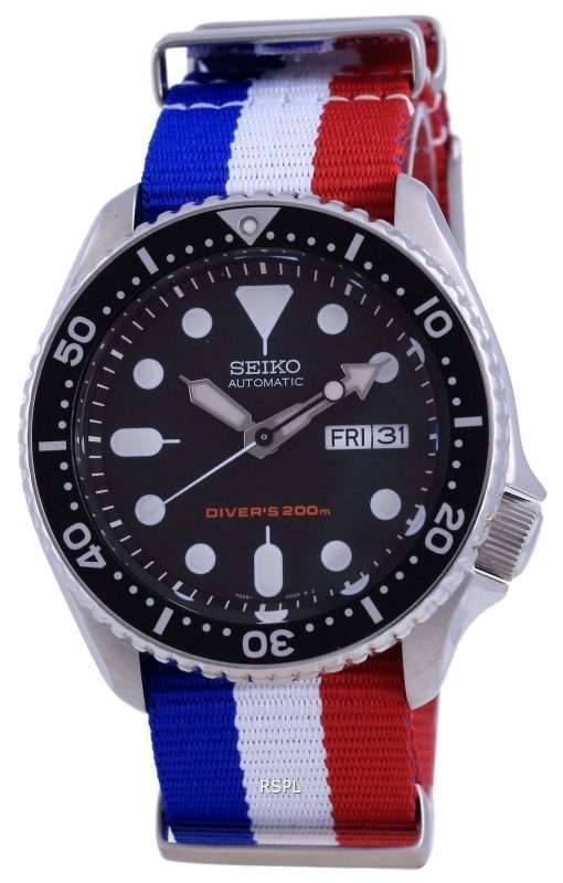 Seiko Automatic Divers Polyester SKX007K1-var-NATO25 200M Mens Watch