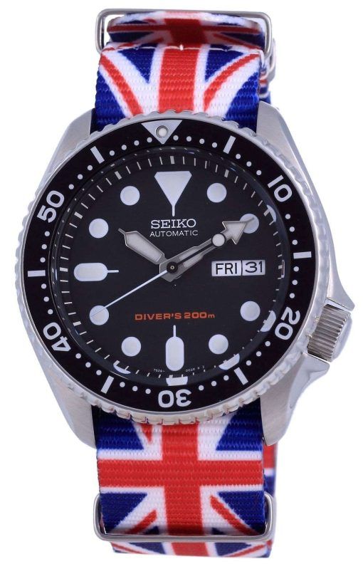 Seiko Automatic Divers Polyester SKX007K1-var-NATO28 200M Mens Watch