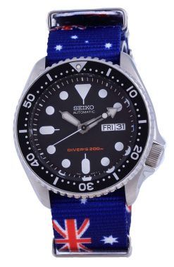 Seiko Automatic Divers Polyester SKX007K1-var-NATO30 200M Mens Watch