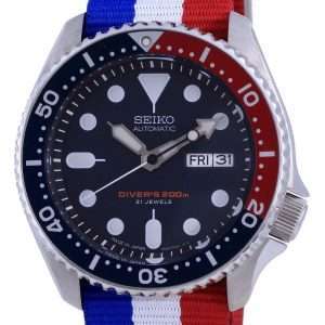 Seiko Automatic Divers Polyester Japan Made SKX009J1-var-NATO25 200M Mens Watch