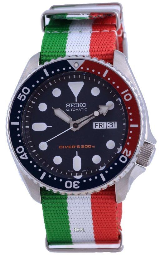 Seiko Automatic Divers Polyester SKX009K1-var-NATO23 200M Mens Watch