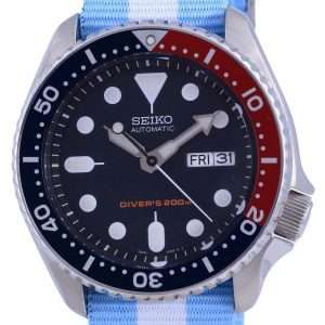 Seiko Automatic Divers Polyester SKX009K1-var-NATO24 200M Mens Watch