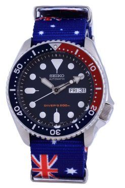 Seiko Automatic Divers Polyester SKX009K1-var-NATO30 200M Mens Watch