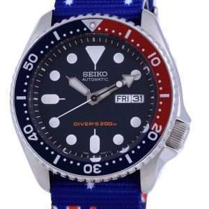 Seiko Automatic Divers Polyester SKX009K1-var-NATO30 200M Mens Watch