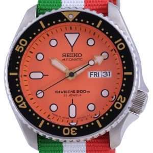 Seiko Automatic Divers Japan Made Polyester SKX011J1-var-NATO23 200M Mens Watch