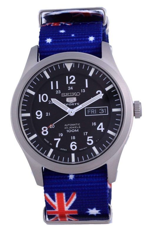 Seiko 5 Sports Automatic Polyester SNZG15J1-var-NATO30 100M Mens Watch