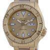 Seiko 5 Sports Gold Tone Dial Automatic SRPE74 SRPE74K1 SRPE74K 100M Mens Watch