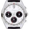 Ferrari Scuderia Abetone White Dial Leather Strap Quartz 0830569 Mens Watch