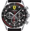 Ferrari Scuderia Pilota Evo Chronograph Leather Strap Quartz 0830710 Mens Watch