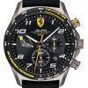 Ferrari Scuderia Pilota Evo Chronograph Leather Strap Quartz 0830718 Mens Watch