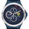 Ferrari Scuderia Pista Blue Dial Stainless Steel Quartz 0830759 Mens Watch