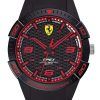 Ferrari Scuderia Apex Black Dial Silicon Band Quartz 0840036 Unisex Watch