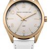 FCUK White Dial Leather Strap Quartz FC1304WRG Womens Watch