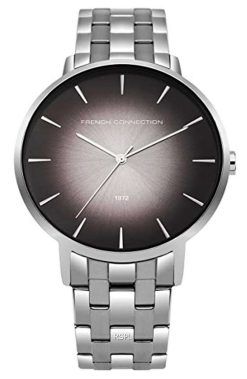 French Connection Grey Dial Stainless Steel Quartz FC1306TM Mens Watch