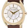 FCUK White Dial Leather Strap Quartz FCS1000T Womens Watch