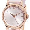 French Connection Crystal Accents Leather Strap Quartz FCS1006P Womens Watch