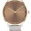 Tommy Hilfiger Pippa Brown Dial Two Tone Stainless Steel Quartz 1782152 Womens Watch