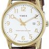 Timex Easy Reader Signature Edition Leather Strap Quartz TW2R65100 Mens Watch