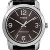 Timex Classic Black Dial Leather Strap Quartz TW2R86600 Mens Watch