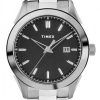 Timex Torrington Black Dial Stainless Steel Quartz TW2R90600 Mens Watch
