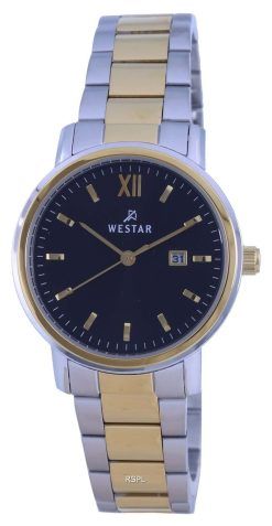 Westar Black Two Tone Stainless Steel Quartz 40245 CBN 103 Womens Watch