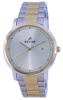 Westar Silver Dial Two Tone Stainless Steel Quartz 50243 CBN 102 Mens Watch