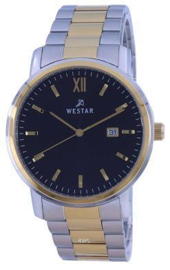 Westar Black Two Tone Stainless Steel Quartz 50245 CBN 103 Mens Watch