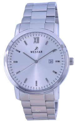 Westar Blue Dial Leather Strap Quartz 50244 STN 104 Mens Watch