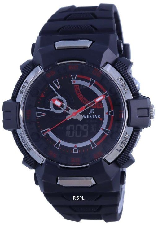 Westar Chronograph Silicon Strap Quartz 85000 PTN 001 100M Mens Watch