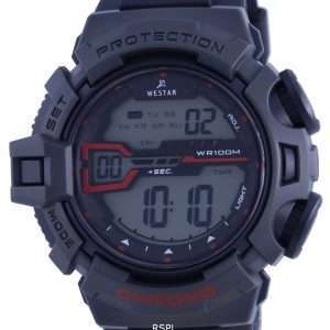 Westar Digital Silicon Strap Quartz 85004 PTN 003 100M Mens Watch