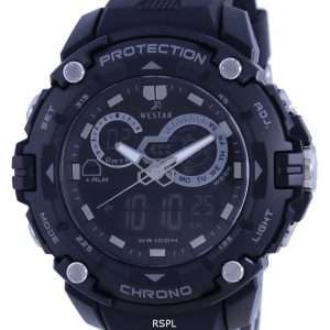 Westar Analog Digital Black Dial Quartz 85009 PTN 001 100M Mens Watch