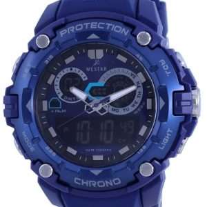 Westar Analog Digital Black Dial Quartz 85009 PTN 002 100M Mens Watch