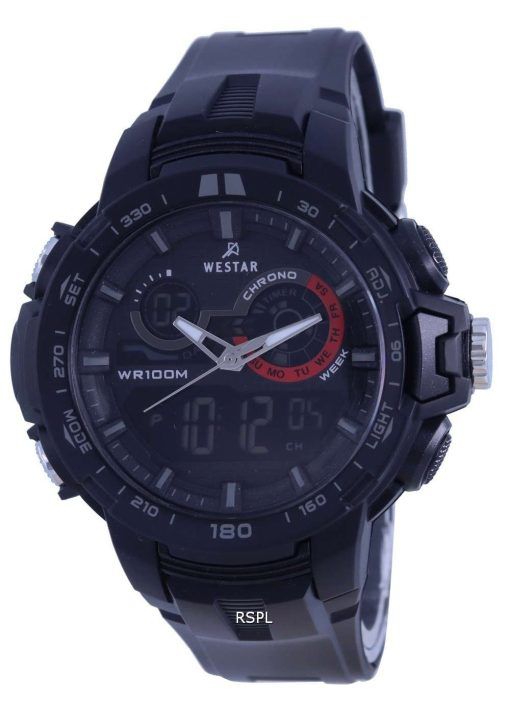 Westar Analog Digital Black Dial Quartz 85011 PTN 001 100M Mens Watch