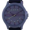 Armani Exchange Hampton Silicon Strap Quartz AX2425 Mens Watch