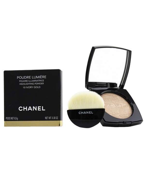 Chanel 130410 Poudre Lumiere Highlighting Powder #10 Ivory Gold 0.3 FL.OZ (8.5 GMS)