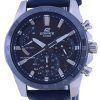 Casio Edifice Chronograph Leather Strap Solar EQS-930BL-2A EQS930BL-2 100M Mens Watch
